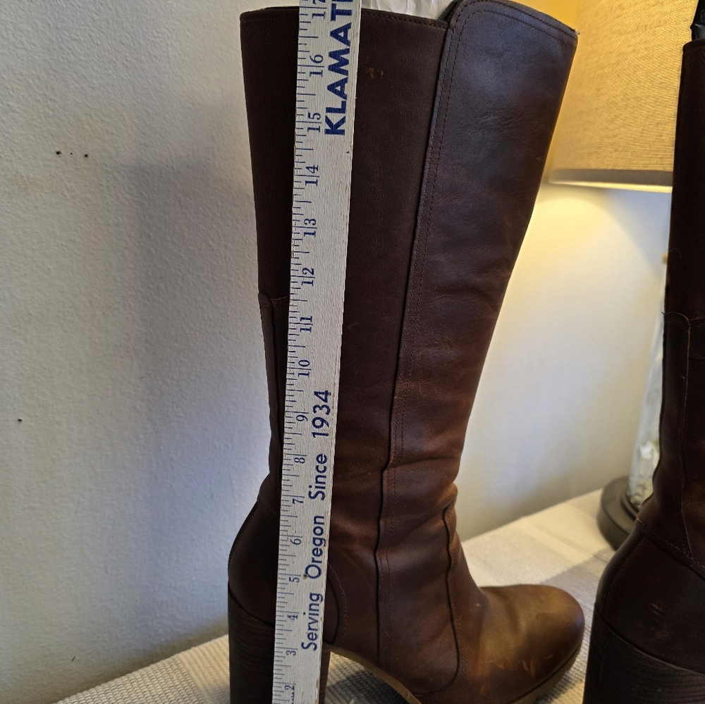 Timberland Women's Dark Brown Heeled Boots - Picture 3 of 7